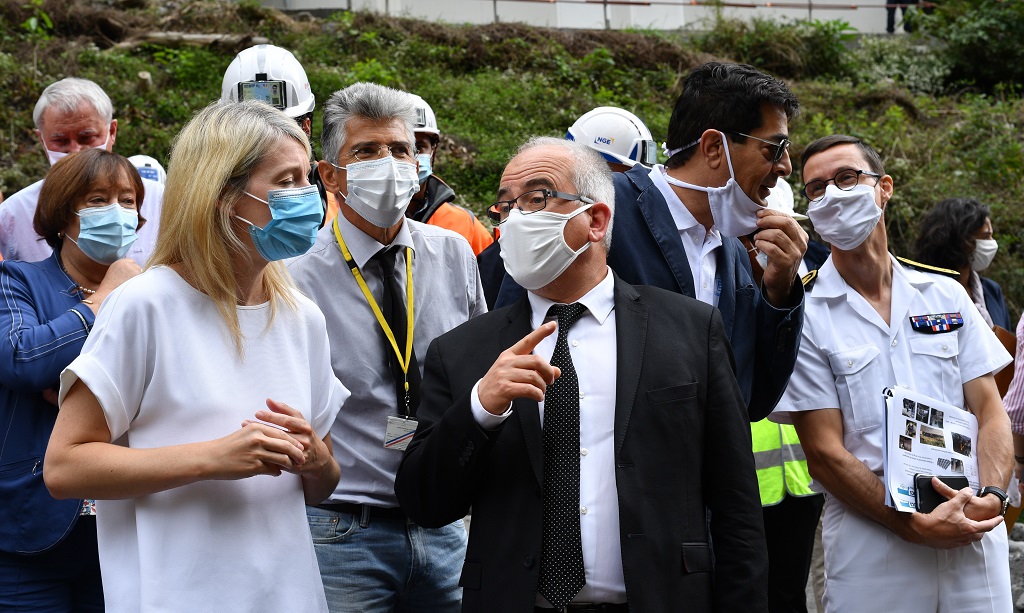 Visite ministérielle sur le chantier du captage du Bras de la Plaine